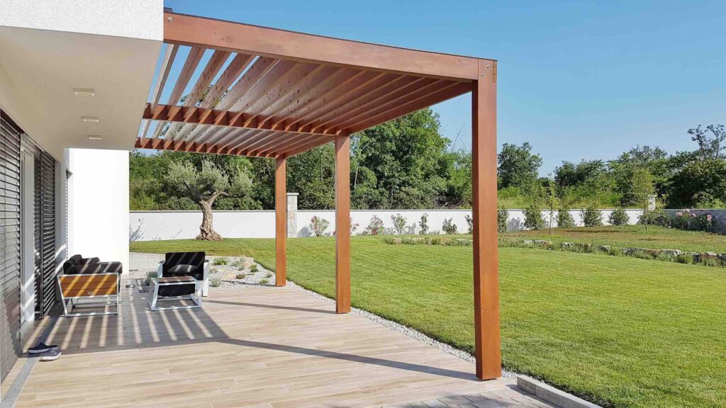 Une pergola "soft top" ou "bioclimatique" 